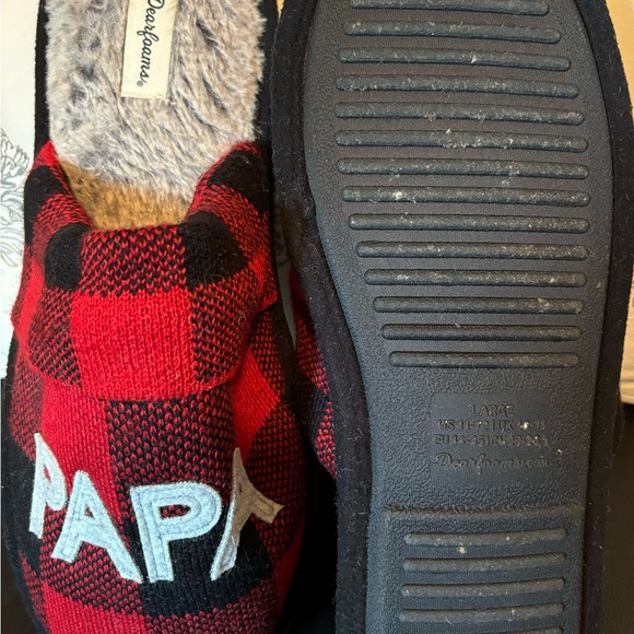 Men’s Dearfoams Papa Bear House Slippers Size 10-13 - Picture 4 of 4